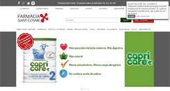 Desktop Screenshot of farmaciasantcosme.com